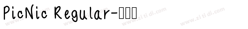 PicNic Regular字体转换